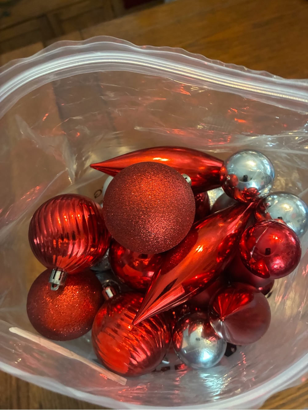 Shiny & Matte Red Holiday Ornament Set - Classic Tree Baubles
